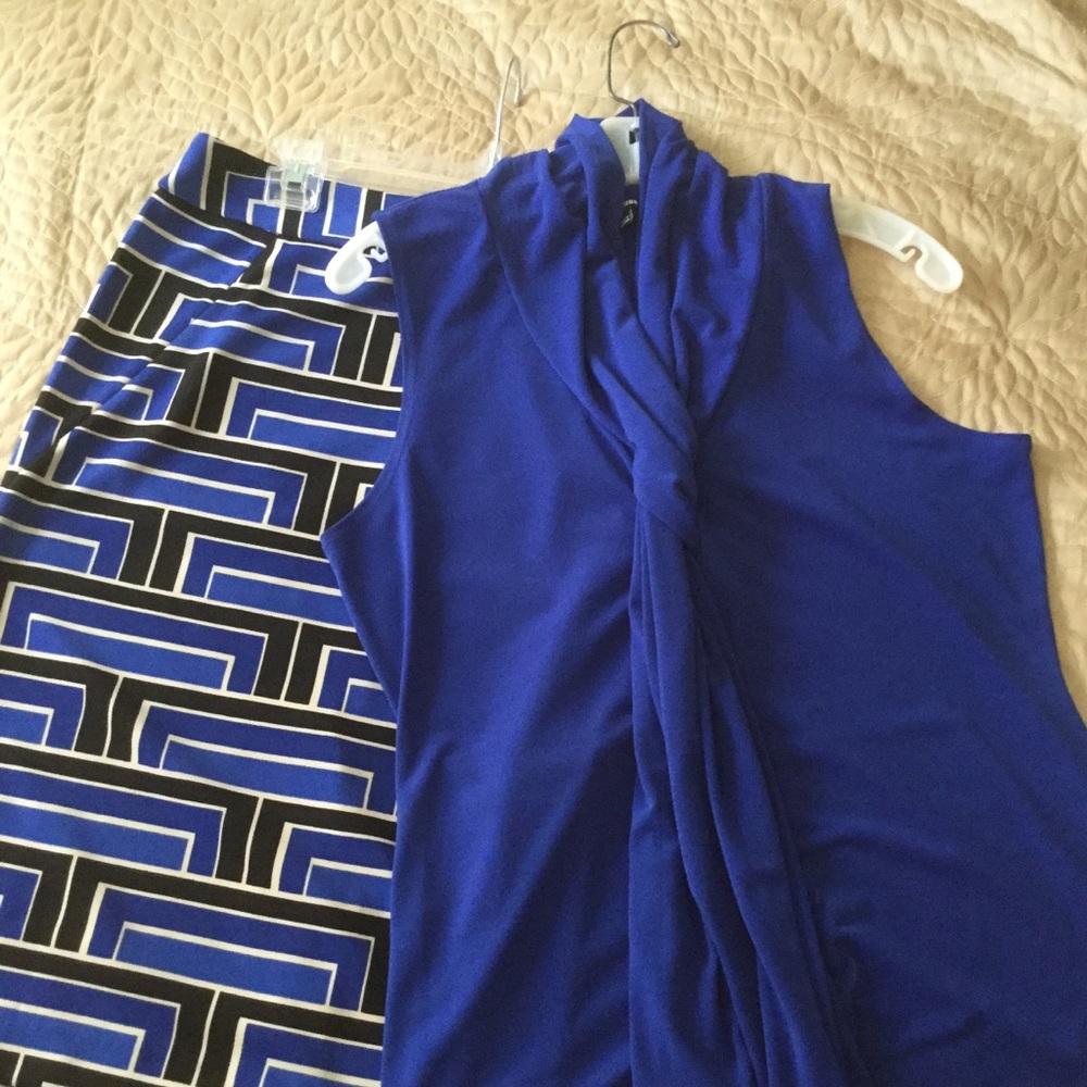 Women’s New Permise matching top. skirt 24” size12 top L